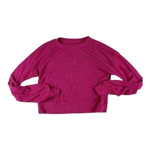 Zella Magenta Pink Crop Sweatshirt 10-12